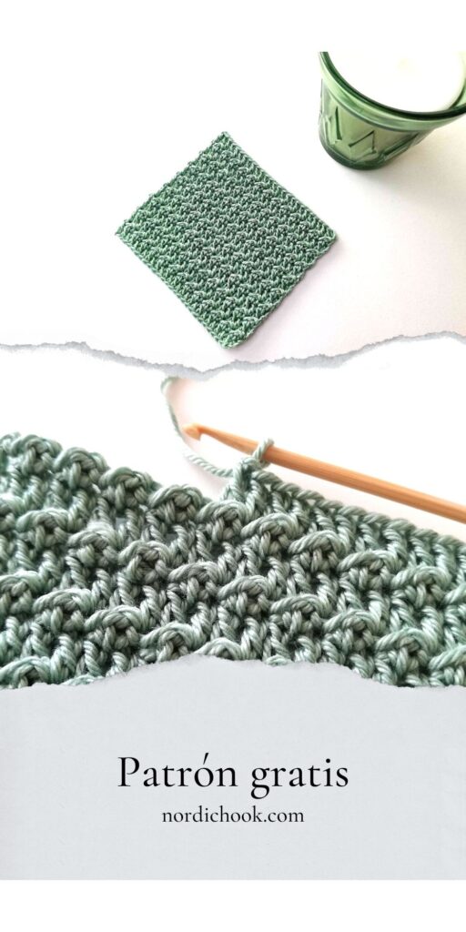 Posavasos sencillo en punto crochet Floret