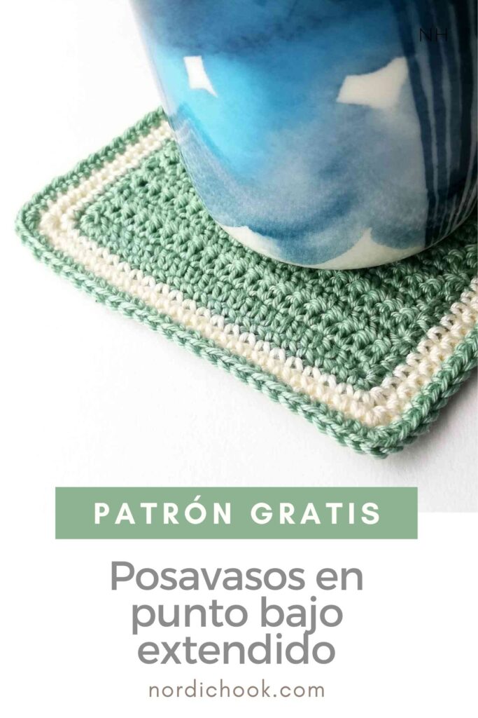 Patrón gratis: Posavasos en punto bajo extendido