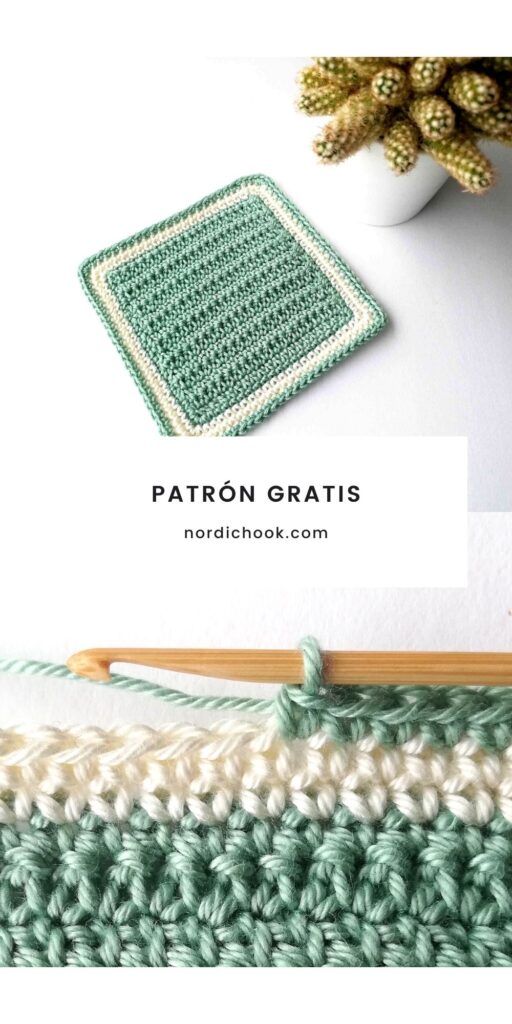 Patrón gratis: Posavasos en punto bajo extendido