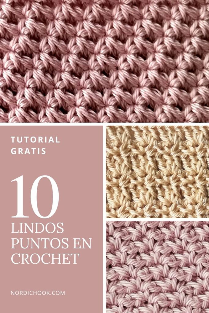 Tutorial gratis: 10 lindos puntos en crochet