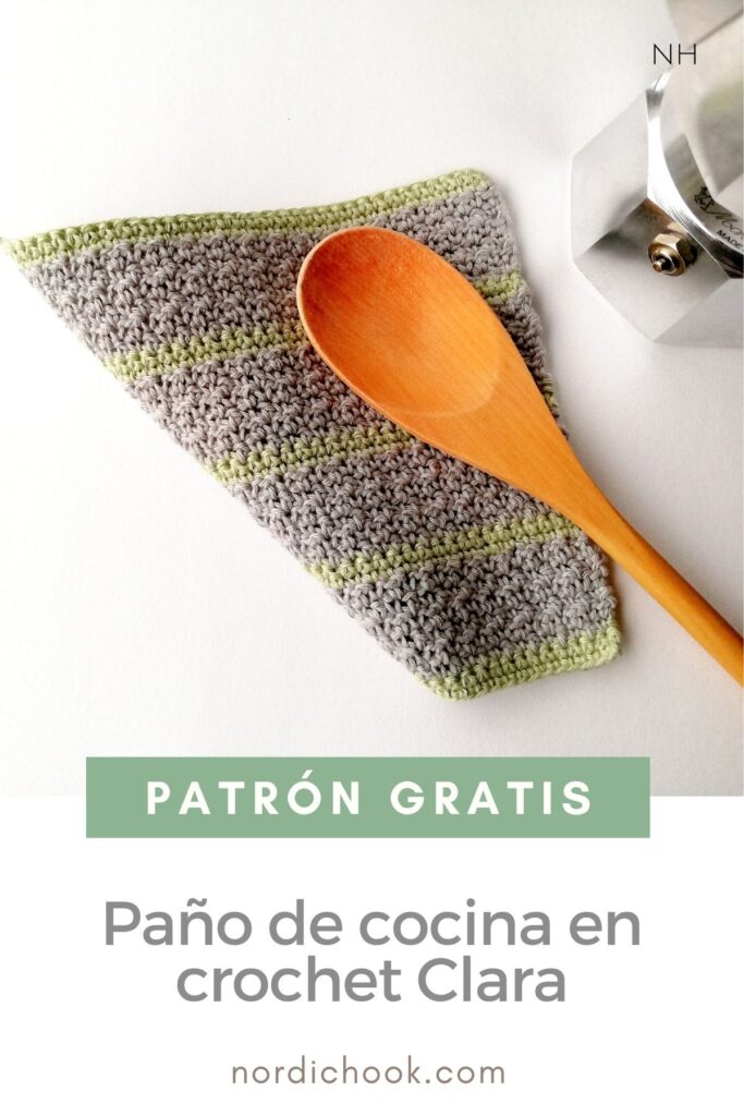 Patrón gratis: Paño de cocina en crochet Clara