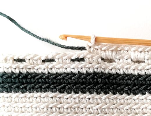 Cómo hacer agujeros en crochet tapestry